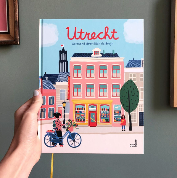 Afbeelding van Utrecht, getekend door Ellen de Bruijn