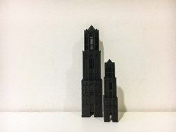 Afbeelding van 3D-print Domtoren - zwart (30cm) | Buro Ruig