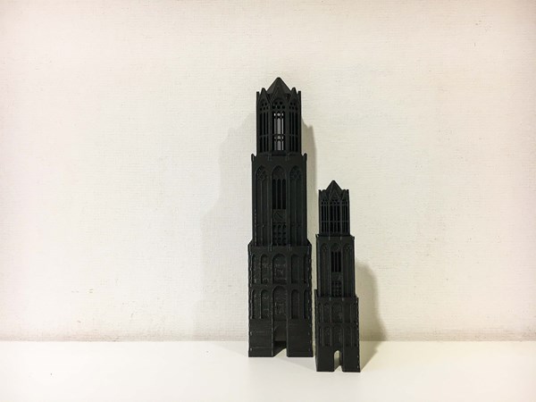 Afbeelding van 3D-print Domtoren | Buro Ruig - Zwart 18 cm